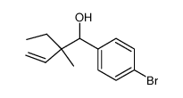 1-(4-Bromo-phenyl)-2-ethyl-2-methyl-but-3-en-1-ol结构式