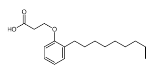3-(2-nonylphenoxy)propanoic acid结构式