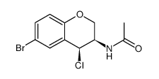 N-((3R,4R)-6-Bromo-4-chloro-chroman-3-yl)-acetamide Structure