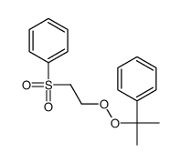 2-[2-(benzenesulfonyl)ethylperoxy]propan-2-ylbenzene结构式
