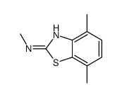(9ci)-n,4,7-三甲基-2-苯并噻唑胺结构式