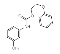 2-phenoxyethyl N-(3-methylphenyl)carbamate结构式