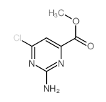 2-氨基-6-氯嘧啶-4-羧酸甲酯结构式