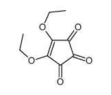 4,5-diethoxycyclopent-4-ene-1,2,3-trione结构式