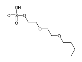 2-(2-butoxyethoxy)ethyl hydrogensulphate结构式
