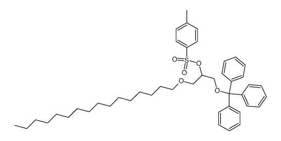 1-(hexadecyloxy)-3-(trityloxy)propan-2-yl 4-methylbenzenesulfonate结构式