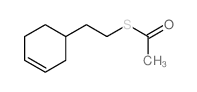 1-[2-(1-cyclohex-3-enyl)ethylsulfanyl]ethanone structure
