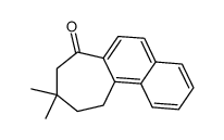 8,9,10,11-Tetrahydro-9,9-dimethyl-7H-cyclohepta[a]naphthalen-7-one结构式