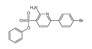 phenyl 2-amino-6-(4-bromophenyl)pyridine-3-sulfonate Structure