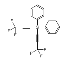 diphenyl-bis(3,3,3-trifluoroprop-1-ynyl)silane Structure