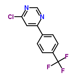 4-氯-6-(4-(三氟甲基)苯基)嘧啶结构式