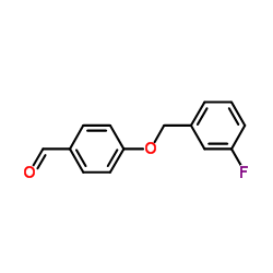4-(3-氟苯甲氧基)苯甲醛结构式