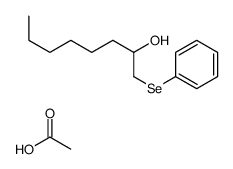 acetic acid,1-phenylselanyloctan-2-ol Structure