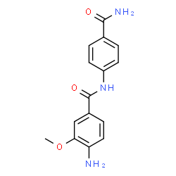 4-Amino-N-[4-(aminocarbonyl)phenyl]-3-methoxybenzamide结构式