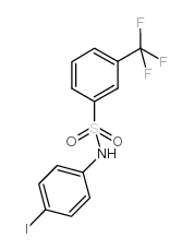N-(3-三氟甲基苯基)磺酰基(4-碘)苯胺结构式