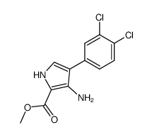methyl 3-amino-4-(3,4-dichlorophenyl)-1H-pyrrole-2-carboxylate结构式