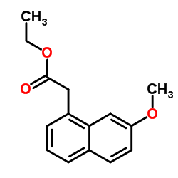 7-甲氧基-1-萘基乙酸乙酯结构式