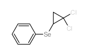 (2,2-dichlorocyclopropyl)selanylbenzene Structure