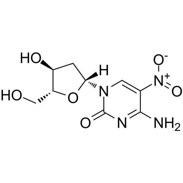 2′-Deoxy-5-nitrocytidine结构式
