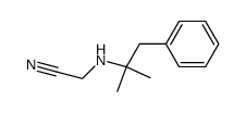 N-(1,1-dimethyl-2-phenyl-ethyl)-glycine nitrile结构式