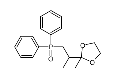 2-(1-diphenylphosphorylpropan-2-yl)-2-methyl-1,3-dioxolane Structure