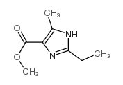 (9ci)-2-乙基-5-甲基-1H-咪唑-4-羧酸甲酯结构式