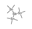 tris(trimethylstannyl)stibine Structure