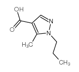 5-甲基-1-丙基-1H-吡唑-4-羧酸结构式