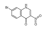 7-溴-3-硝基喹啉-4-醇结构式