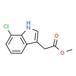 7-氯吲哚-3-乙酸甲酯结构式