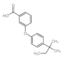 3-[4-(2-methylbutan-2-yl)phenoxy]benzoic acid Structure