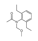 N-(2,6-diethylphenyl)-N-(methoxymethyl)acetamide结构式