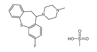 1-(2-fluoro-5,6-dihydrobenzo[b][1]benzothiepin-5-yl)-4-methylpiperazine,methanesulfonic acid结构式