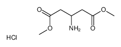 Dimethyl 3-aminopentanedioate hydrochloride Structure