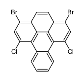 3,6-Dibromo-1,8-dichlorobenzo[e]pyrene结构式