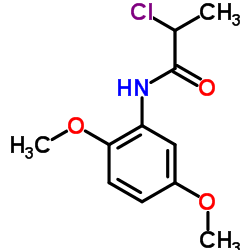2-氯-n-(2,5-二甲氧基苯基)丙酰胺结构式