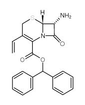 7-Amino-3-vinyl-3-cephem-4-carboxylic acid diphenylmethyl ester monohydrochloride Structure