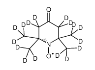 4-Oxo-TEMPO-d16,15N,free radica Structure