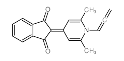 1H-Indene-1,3(2H)-dione,2-[2,6-dimethyl-1-(1,2-propadien-1-yl)-4(1H)-pyridinylidene]-结构式