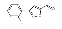 3-(2-氟苯基)异恶唑-5-甲醛结构式