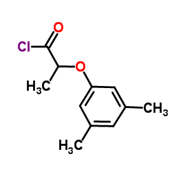 2-(3,5-Dimethylphenoxy)propanoyl chloride结构式