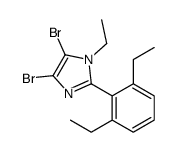 4,5-dibromo-2-(2,6-diethylphenyl)-1-ethylimidazole Structure