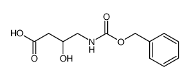4-(((苄氧基)羰基)氨基)-3-羟基丁酸结构式