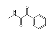 N-甲基-2-氧亚基-2-苯基乙酰胺结构式