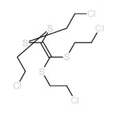 Ethene,1,1,2,2-tetrakis[(2-chloroethyl)thio]- Structure