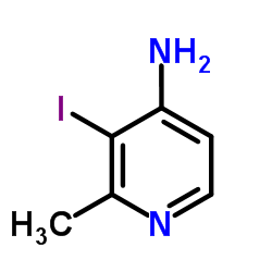 3-碘-2-甲基吡啶-4-胺结构式