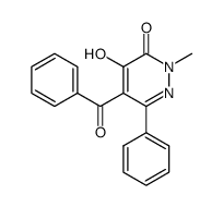 5-benzoyl-4-hydroxy-2-methyl-6-phenylpyridazin-3(2H)-one Structure