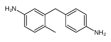 3-[(4-aminophenyl)methyl]-p-toluidine结构式