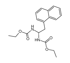 N,N'-(2-[1]naphthyl-ethylidene)-bis-carbamic acid diethyl ester Structure