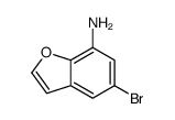 5-溴苯并呋喃-7-胺结构式